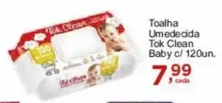 Rossi Supermercado Toalha Umedecida Tok Clean Baby c/ 120un. oferta
