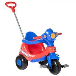 Benoit Triciclo calesita 958 velocita com haste removível 2 em 1 passeio e pedal oferta