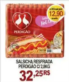 Mercadão Atacadista Salsicha Resfriada Perdigão c/ 2.8kg oferta