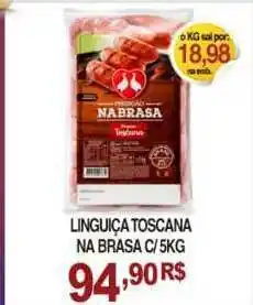 Mercadão Atacadista Linguiça Toscana Na Brasa c/ 5kg oferta
