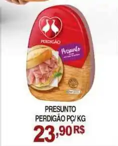 Mercadão Atacadista Presunto Perdigão pc/kg oferta