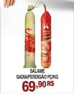 Mercadão Atacadista Salame Sadia Perdigão pc/kg oferta