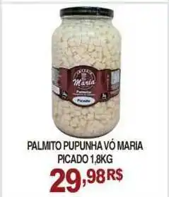 Palmito Pupunha Vó Maria Picado 1.8kg