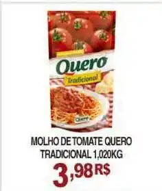 Mercadão Atacadista Molho De Tomate Quero Tradicional 1.020kg oferta