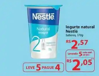Nacional Iogurte Natural Nestlé Leve 5 Pague 4 170g oferta