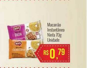 Macarrão Instantâneo Ninfa 70g unidade