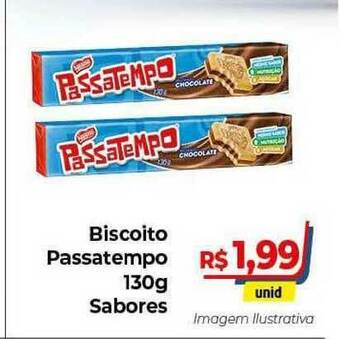 Hiper Moreira Biscoito Passatempo Sabores 130g oferta