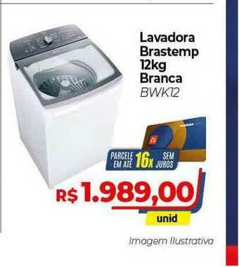 Hiper Moreira Lavadora Brastemp 12kg Branca oferta