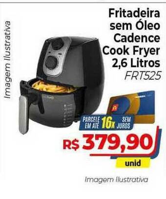 Fritadeira Sem óleo Cadence Cook Fryer 2.6L