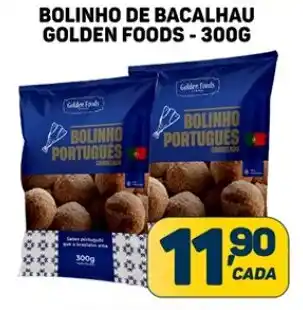 Dom Atacadista BOLINHO DE BACALHAU GOLDEN FOODS - 300G oferta