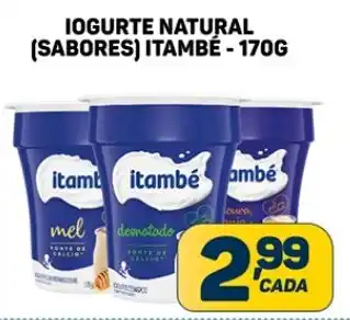 IOGURTE NATURAL (SABORES) ITAMBÉ - 170G