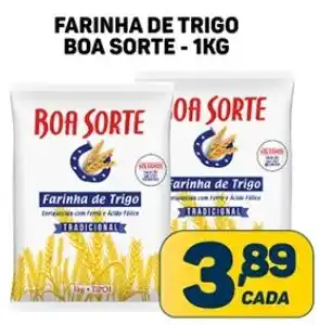 Dom Atacadista FARINHA DE TRIGO BOA SORTE - 1KG oferta