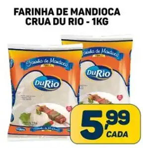 Dom Atacadista FARINHA DE MANDIOCA CRUA DU RIO - 1KG oferta