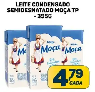 Dom Atacadista LEITE CONDENSADO SEMIDESNATADO MOÇA TP - 395G oferta
