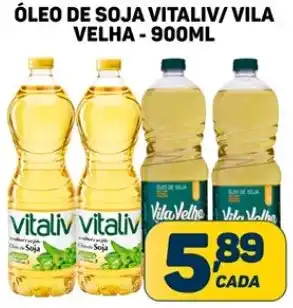 ÓLEO DE SOJA VITALIV/VILA VELHA - 900ML