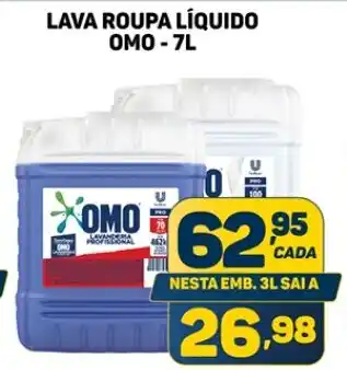 Dom Atacadista LAVA ROUPA LÍQUIDO OMO - 7L oferta