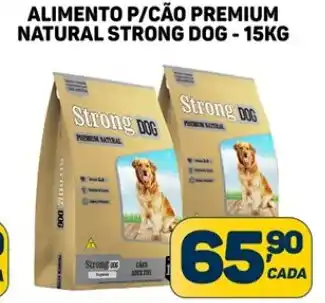 Dom Atacadista ALIMENTO P/CÃO PREMIUM NATURAL STRONG DOG - 15KG oferta