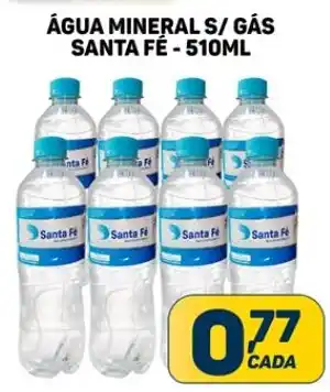 Dom Atacadista ÁGUA MINERAL S/ GÁS SANTA FÉ-510ML oferta