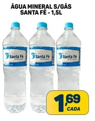 Dom Atacadista ÁGUA MINERAL S/GÁS SANTA FÉ -1,5L oferta