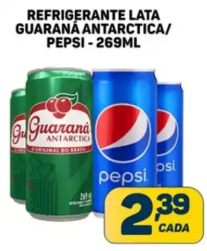 Dom Atacadista REFRIGERANTE LATA GUARANÁ ANTARCTICA/ PEPSI-269ML oferta
