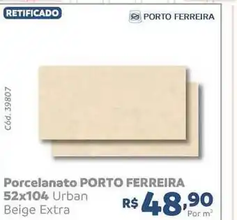 Tumkus Porcelanato Porto Ferreira 52x104 Urban oferta