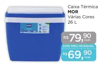 Supermercados Mundial Caixa Térmica MOR Várias Cores 26 L oferta