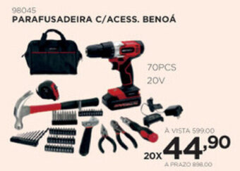 Parafusadeira c/ Acess. Benoa 70pcs 20V