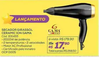 Secador Girassol Ceramic Gama