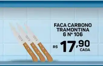 Faca Carbono Tramontina 6 N°106