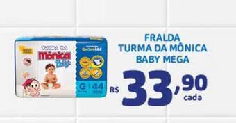 Bahamas Supermercados Fralda Turma Da Mônica Baby Mega oferta