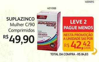 Suplazinco Mulher c/ 90 Comprimidos