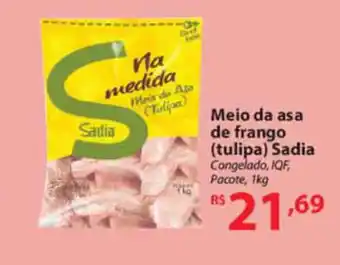 Nacional Meio da Asa de Frango (tulipa) Sadia 1kg oferta