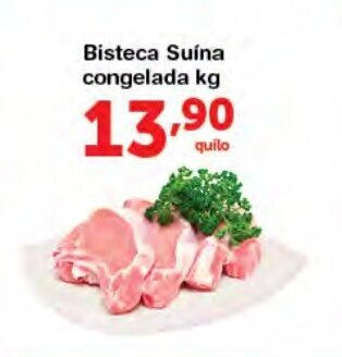 Roldão Bisteca Suina Congelada 1kg oferta