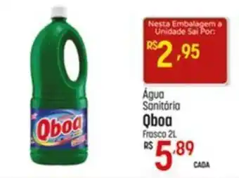 Muffato Água Sanitária Qboa frasco 2L oferta