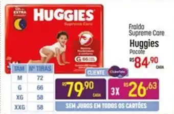 Muffato Fralda Supreme Care Huggies pacote oferta