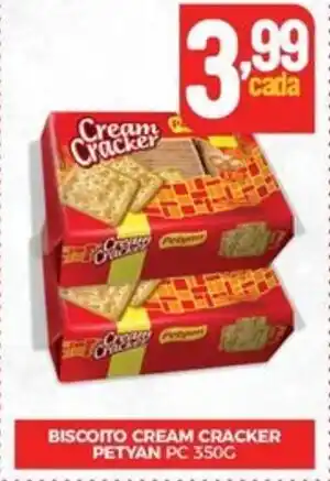 Fort Atacadista BISCOITO CREAM CRACKER PETYAN PC 350G oferta