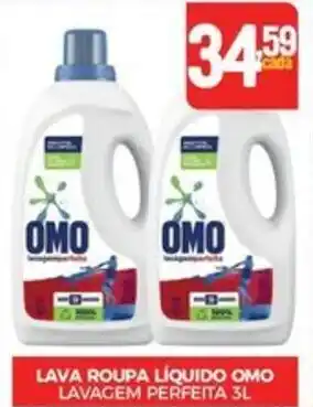 Fort Atacadista LAVA ROUPA LÍQUIDO OMO LAVAGEM PERFEITA 3L oferta