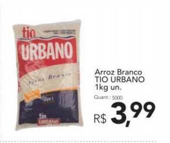 Supermercados Koch Arroz Branco Tio Urbano 1kg oferta