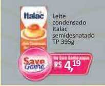 Supermercados Savegnago Leite Condensado Italac Semidesnatado Tp 395g oferta