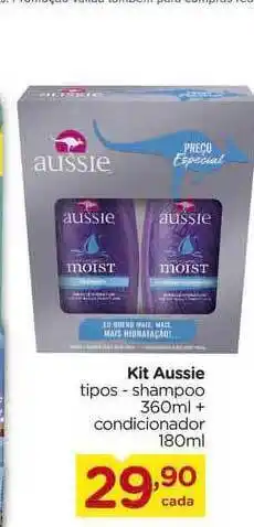 Carrefour Kit Aussie Tipos Shampoo + Condicionador 180ml oferta