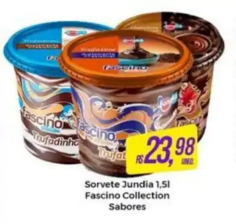 Atacado Máximo Sorvete Jundia 1.5L Fascino Collection Sabores oferta