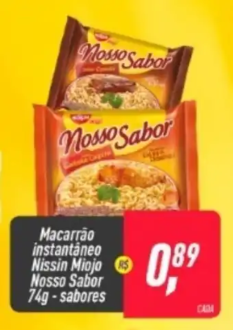 Macarrao Instantaneo Nissin Miojo Nosso Sabor 74g - sabores