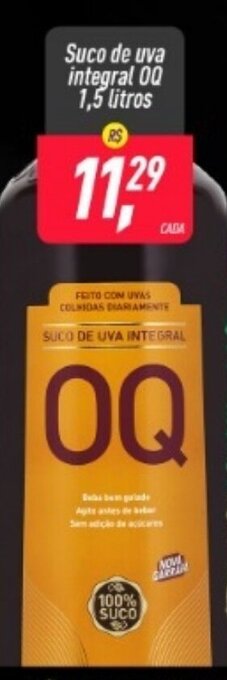 Frangolândia Suco de Uva Integral OQ 1.5L oferta