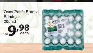 Super Luna Ovos Per'fa Branco Bandeja 20unid oferta