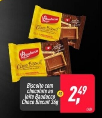 Frangolândia Biscoito com Chocolate ao leite Bauducco Choco Biscuit 36g oferta