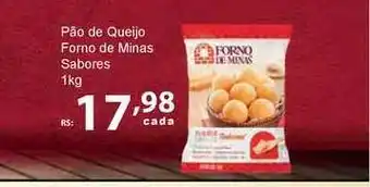 Super Luna Pão De Queijo Forno De Minas Sabores 1kg oferta