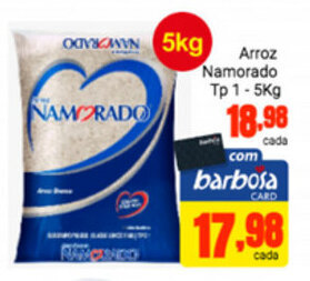 Barbosa Supermercados Arroz Namorado tp1 5kg oferta