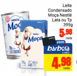 Barbosa Supermercados Leite Condensado Moca Nestle Lata ou Tp 395g oferta