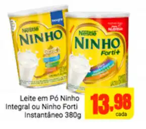 Leite em po Ninho Integral ou Ninho Forto Instantaneo 380g