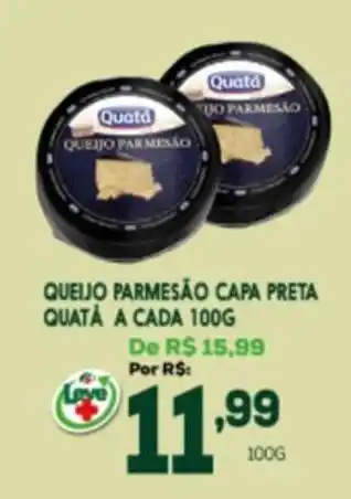 QUEIJO PARMESÃO CAPA PRETA QUATÁ A CADA 100G